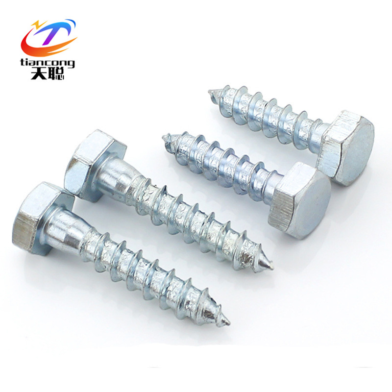 HEBEI CHAISHI NEW ENERGY TECHNOLOGY CO., LTD. , DIN571 hex head wood screw from china reliable factory