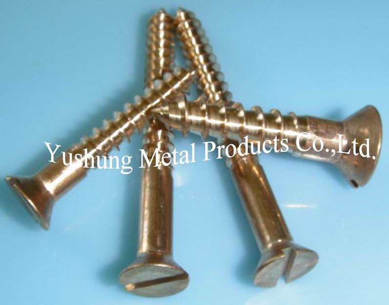 Chongqing Yushung Non-Ferrous Metals Co., Ltd. , Marine Grade C65100 Silicon Bronze Wood Screws 20g x 2 1/2