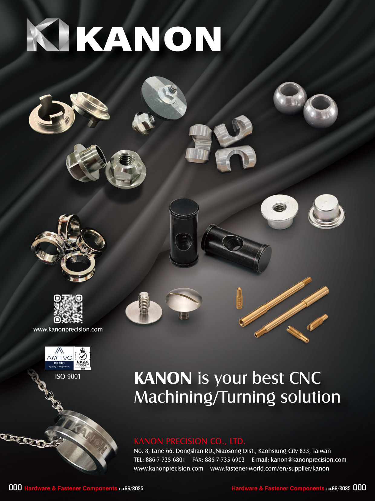 KANON PRECISION CO., LTD.  , CNC Machining / Turning