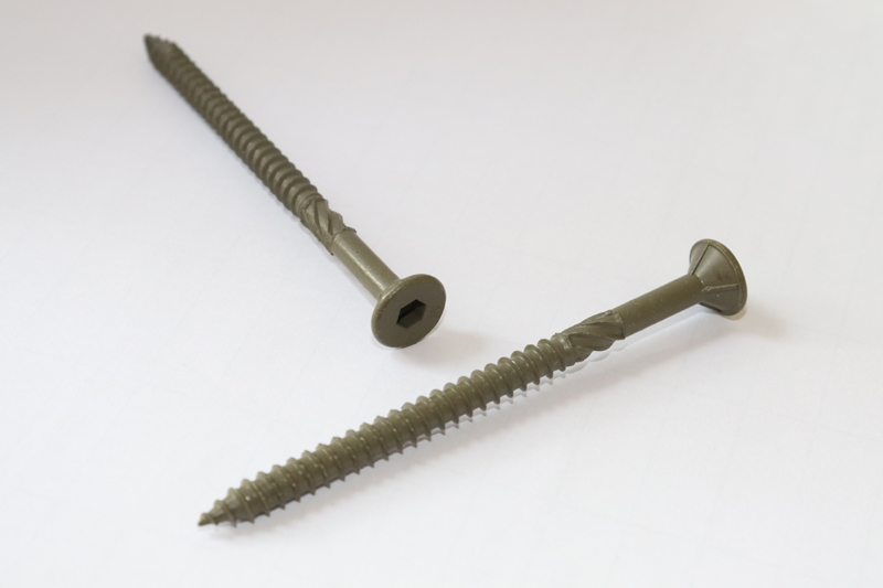 SUZHOU LITTO FASTENER CO., LTD. (JMTM TRADING) , Batten Screw, With Knurling, Ruspert, CSK Head, With 6 Ribs, Sharp Point