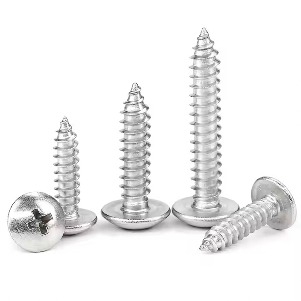 WENZHOU YUNHU FASTENERS CO., LTD , Self Tapping Screws With Large Flat Head