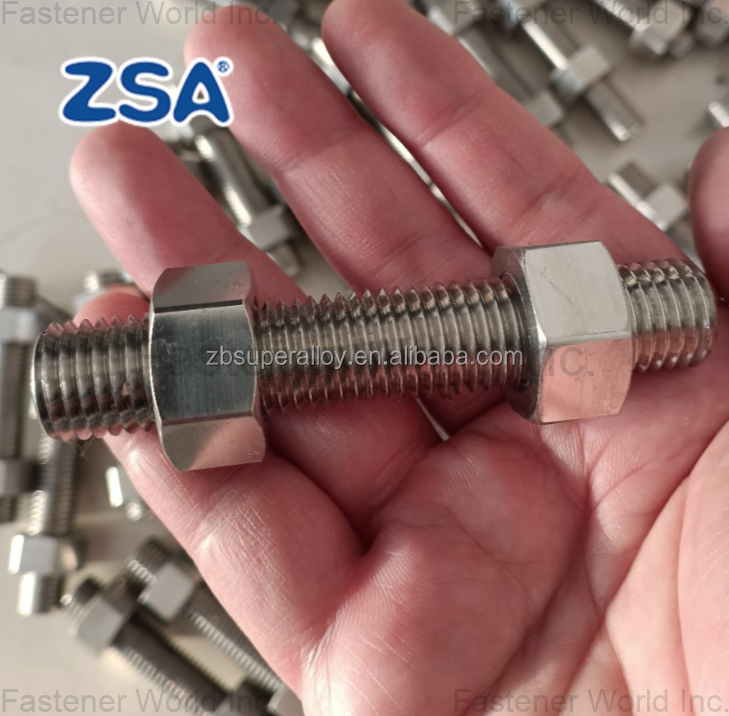 JIANGSU ZSA INDUSTRY CO., LTD , A286 threaded rod with 2 nuts