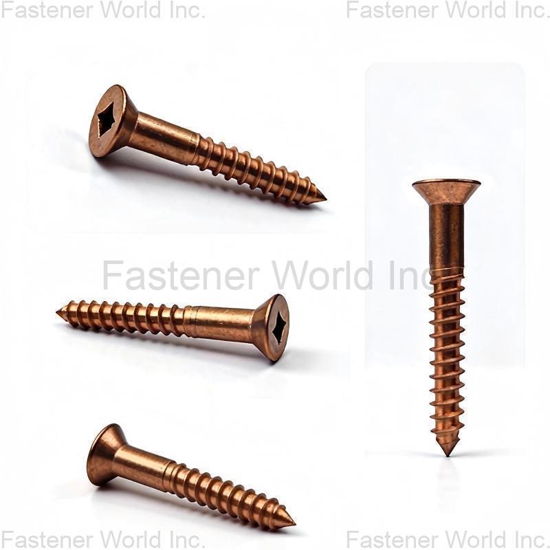 Chongqing Yushung Non-Ferrous Metals Co., Ltd. , C65500 High Silicon Bronze Lag Screws Square Drive Flat Head Shank 3/4
