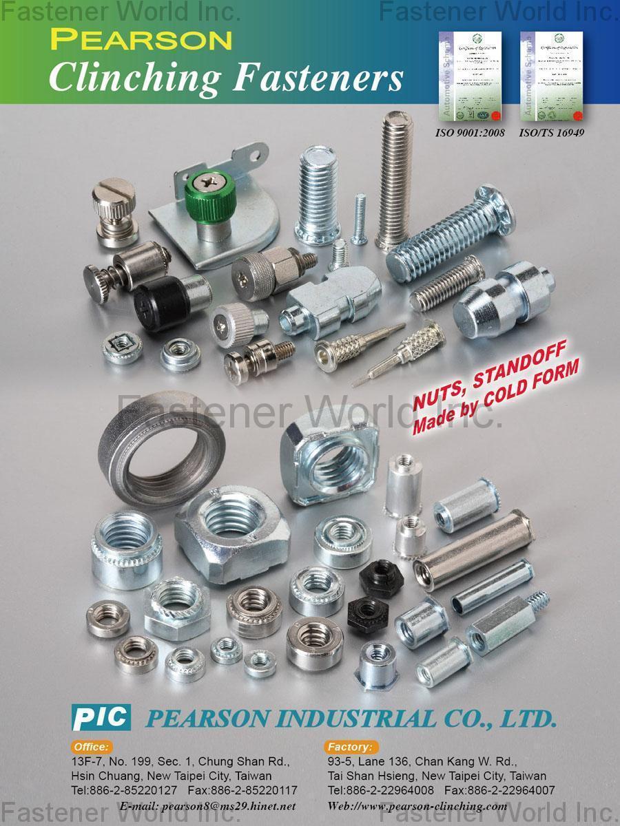 PEARSON INDUSTRIAL CO., LTD. , Flush Nuts , Self-clinching Nuts