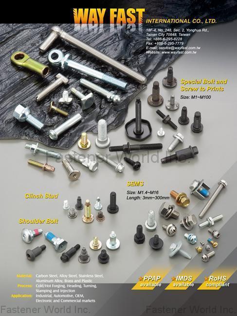 WAY FAST INTERNATIONAL CO., LTD.  , SEMS , SEMS Screws