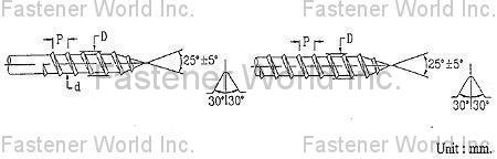 KATSUHANA FASTENERS CORP.  , PARTICLEBOARD SCREW  , Particle Board Screws