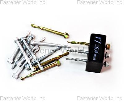 SUN THROUGH INDUSTRIAL CO., LTD. , Spiral Self-Drilling Screws(M6.3-14 x 65mm 9P)  , Self-drilling Screws