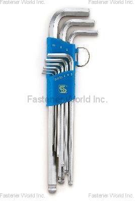 SHUN DEN IRON WORKS CO., LTD.  , HEX WRENCHES-EXTRA LONG ARM WITH BALL-END , Hex-key Wrenches