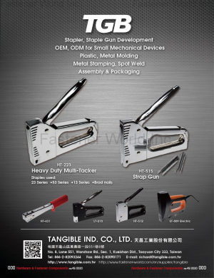 TANGIBLE IND. CO., LTD.