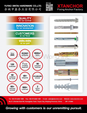 YUYAO XINTAI HARDWARE CO., LTD. (XTANCHOR)