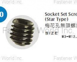 Socket Set Screws (Star Type)(EAGLE METALWARE CO., LTD.)