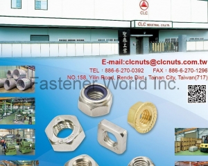 Nylon Insert Locknuts,DIN982,DIN985,Hex Machine Screw Nuts,Hex Finish Nuts,DIN934,Hex Jam Nuts,DIN439,Hex Heavy Nuts,UNI5587,Hex Lock Nuts,DIN980,Hex Flange Nuts,DIN6923,JIS B1190,Hex Flange Nylon Nuts,DIN 6926,Weld Nuts,DIN928,DIN929,Square Nuts,DIN557,DIN562,Hex K-Locknuts,Hex Nuts,JIS B1181 TYPE 1,JIS B1181 TYPE 2,JIS B1181 TYPE 3,Wing Nuts,Socket Set Screw,DIN912,DIN913,DIN916,ISO7380,Brass Nuts,Special Nuts,Hex Cap Nuts,Coupling Nuts,T-Nuts,Washer,Conical Nuts(CLC INDUSTRIAL CO., LTD.)