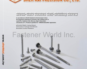 Carbon Steel Coating Self-Drilling Screws(SHEH KAI PRECISION CO., LTD. )