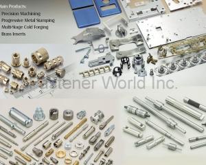 Precision Machining, Progressive Metal Stamping, Multi-Stage Cold Forging, Brass Inserts(WAS SHENG ENTERPRISE CO., LTD.)