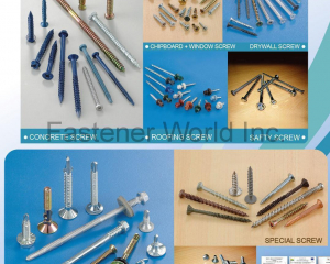 Concrete Screw,Chipboard/Window Screw,Drywall Screw,Roofing Screw,Safty Screw,Self Drilling Screw,Special Screw,Self Tapping Screw(AIMREACH ENTERPRISES CO., LTD. )