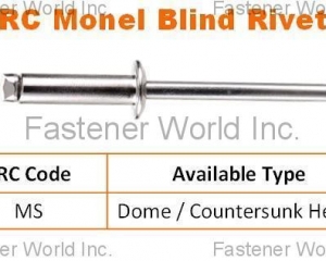 Monel Blind Rivets(SPECIAL RIVETS CORP. (SRC))