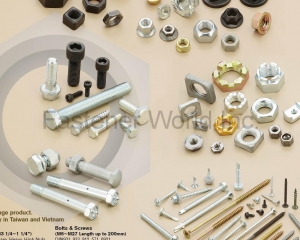 Nuts, Bolts & Screws, Small Screws (Hex, Square, Heavy, High Nuts Flange, Cone, Lock Nuts, Slot, Castle Nuts, Weld Nuts, Customized Nuts, Auto parts, Hex head, Socket Head, Flange Head, Wheel Zerk Axle, Chipboard, Drywall, Self Drilling Screws, Customized Screws)(THREAD INDUSTRIAL CO., LTD. )