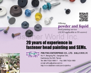 Fastener Head Painting & SEMs(PIIN FWU ENTERPRISE CO., LTD.)