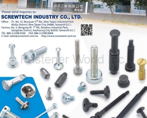 Special Threaded Fasteners, Pins(SCREWTECH INDUSTRY CO., LTD. )