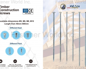 Timber Construction Screws(SHEH FUNG SCREWS CO., LTD. )