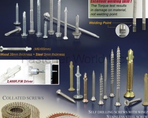 Bi-Metal Screws, Collated Screws, Self Drilling Screw with Wings, Stainless Steel Screws(K. TICHO INDUSTRIES CO., LTD. )