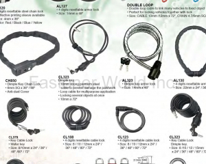 Chain Lock,Cable Lock,Bicycle Lock,Motorcycle Lock(STEEL MARK ENTERPRISE LTD.)