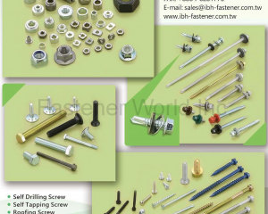 Self Drilling Screws,Self Tapping Screws,Roofing Screws,Drywall Screws,Chipboard Screws,Wood Screws,Decking Screws,Elevator Bolt,Carriage Bolt,Nut,Custom-made Screws,Concrete Screws,Thread Forming Screws(INDUSTRY BUILDING HARDWARE CO., LTD.)