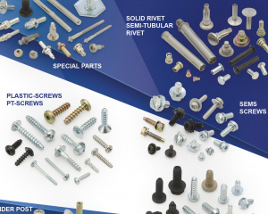 SPECIAL PARTS, SOLID RIVET, SEMI-TUBULAR RIVET, PLASTIC SCREWS, PT SCREWS, SEMS SCREWS, BINDER POST AND SCREW, THREAD ROLLING SCREWS(TRILOBULAR THREAD SCREWS), SEMI-TUBULAR RIVETS, SHOULDER RIVETS, BLIND RIVETS, SPLIT RIVETS(PENGTEH INDUSTRIAL CO., LTD. )