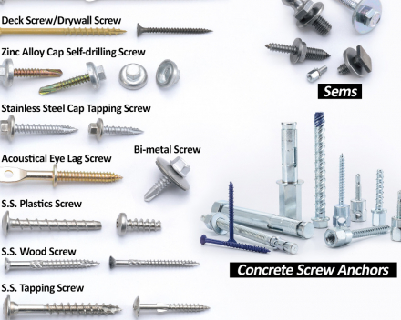 Long Wood Screws, Self-drilling Screws, Deck Screws, Drywall Screws, Zinc Alloy Cap Self-drilling Screws, Stainless Steel Cap Tappping Screws, Bi-metal Screws, Sems, Acoustical Eye Lag Screws, Concrete Screws Anchors, S.S. Plastics Screws, S.S. Wood Screws, S.S. Tapping Screws, S.S. Self-drilling Screws(ChiRek Fastener Corporation)