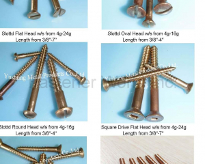 The Fullest Silicon Bronze Wood Screws with Cutting Threads Full Body(Chongqing Yushung Non-Ferrous Metals Co., Ltd.)