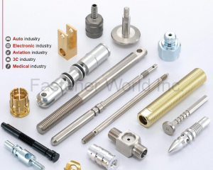 Precision auto parts, Machined Components-turning parts, Precision shaft, RF and Optical Fiber Connectors, Precision Milling parts, Electronic components(MING CHENG PRECISION CO., LTD.)