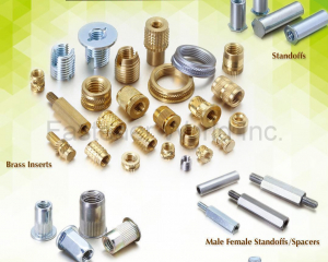 Brass Inserts, Standoofs, Rivet Nuts, Thread Inserts, Male Female Standoffs / Spacers, Self Clinching Nuts, Clinching Studs, CD Studs(METAL FASTENERS CO., LTD. )