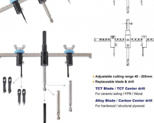 Twist Type Adjustable Hole Cutter(HELIC CUTTING TOOLS CO., LTD.)