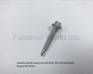 Stainless steel Bi-metal screw (HONG TENG HARDWARE CO., LTD.)