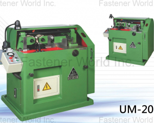 Cam in feed type thread rolling machine UM-20(KIM UNION INDUSTRIAL CO., LTD. (UNION MACHINERY)(UNIFY))