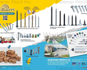 Chipboard Screws, Wood Construction Screws, Wing Tek Screws, Cement Board Screws, Thread Rolling Screws, Trilobe Thread Forming Screws, Plastic Screws, PT Screws, Drywall Screws, Gypsum Screws, Hi-Lo Screws, Self Drilling Screws, Ind. Hex Washer Head, Truss Head, Flange Head, Roofing Screws, Farmer Screws, Sandwich Panel Screws(WE POWER INDUSTRY CO., LTD. )