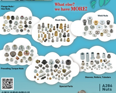 Flange Nuts / Hex Nuts, Rivet Nuts, Weld Nuts, Prevailing Torque Nuts, Special Parts, Sleeve, Rollers, Tubulars(FASTENER JAMHER TAIWAN INC. )