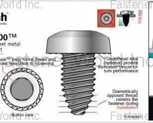 TRIANGULAR THREAD SCREWS(TRILOBULAR SCREWS)(INFASTECH/TRI-STAR LIMITED TAIWAN BRANCH)