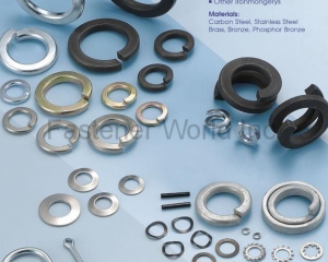 Spring Lock Washers, Cotter Pins, Hitch Pin Clips, Double Coil Spring Lock Washers, Disc Springs, Other Ironmongery(CHARNG JIH ENTERPRISE CO., LTD. )